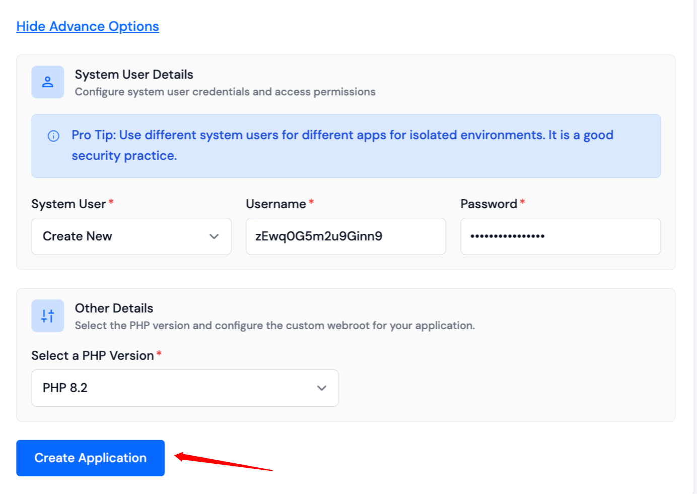 Application - Settings