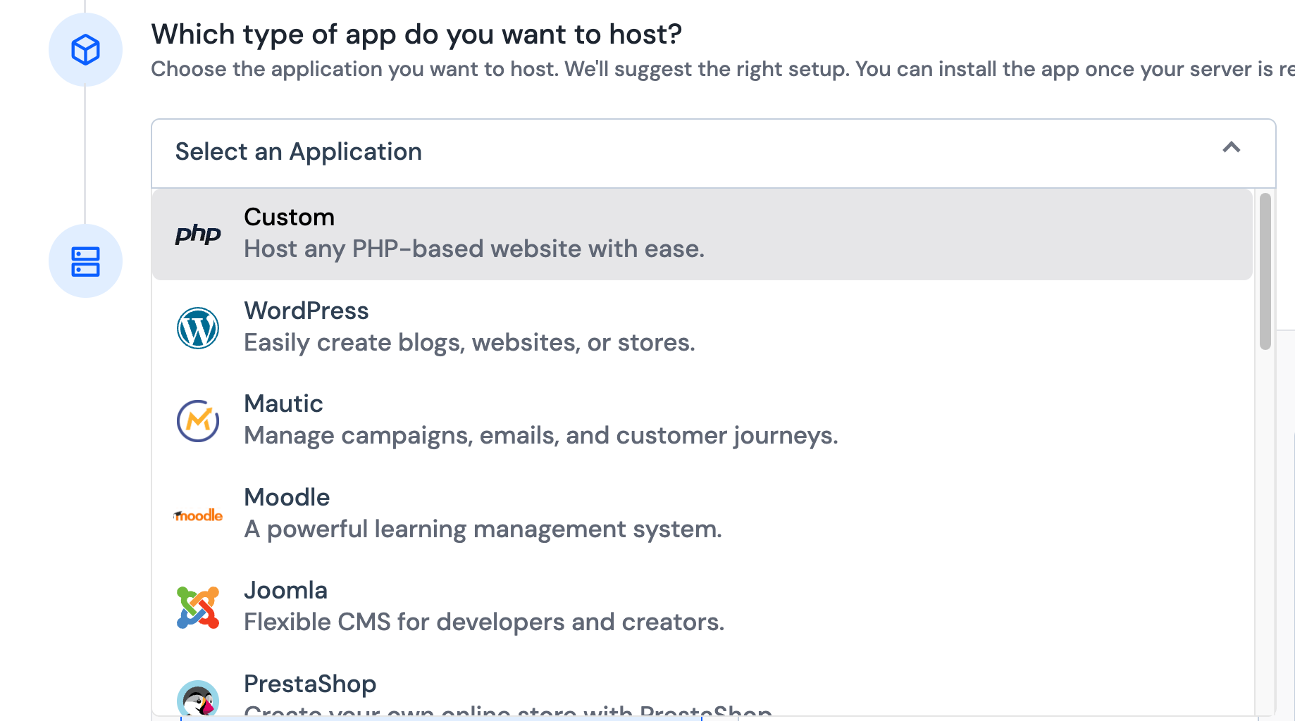 Select Cloud Service Provider