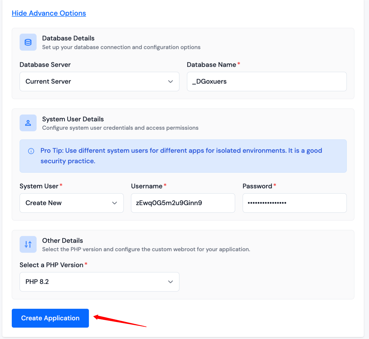 Application - Settings