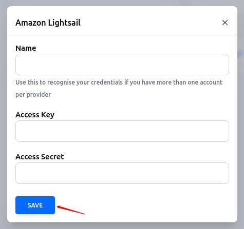 ServerAvatar - AWS Lightsail