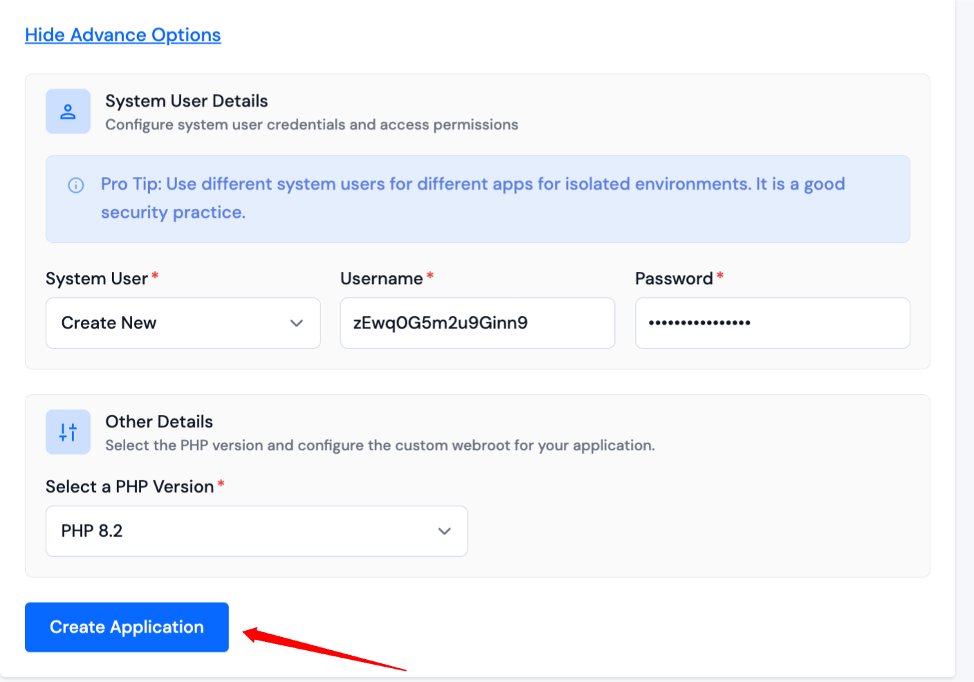 Application - Settings