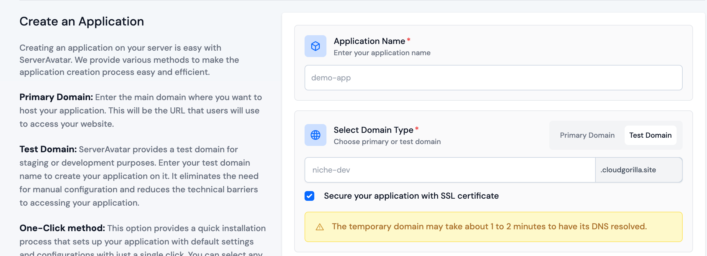 Application - Basic Details